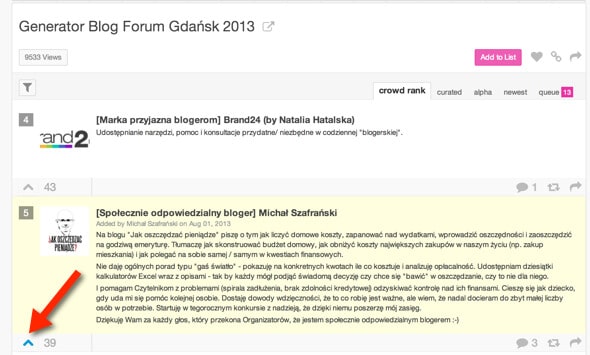 Blog Forum Gdańsk 2013
